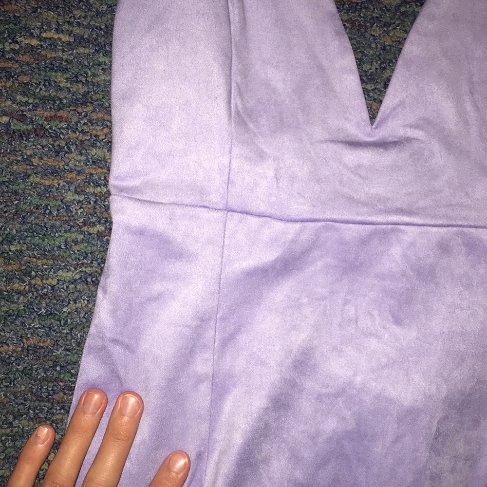 Forever 21 mini purple suede dress - Picture 3 of 5